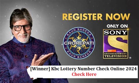 kbc lottery number 2024|KBC Lottery Number Check Online 2024, 0019152084400.